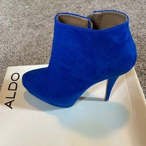 Aldo Cobalt Blue Booties